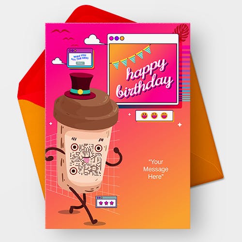 Birthday Card - Wishing You a Year of Health and Happiness: Happy Birthday