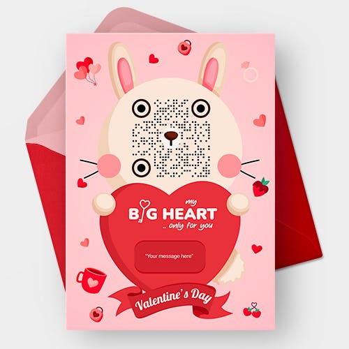 Valentines Card - Valentine's Day Love Bug