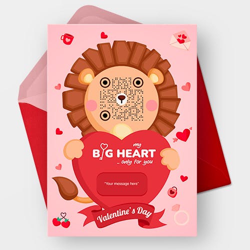 Valentines Card - Valentine's Day Crazy in Love