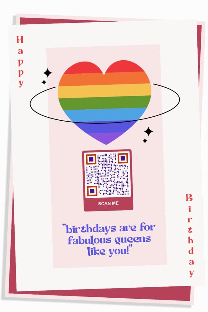 Lgbt greeting card
