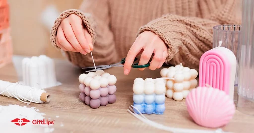 DIY gift candles