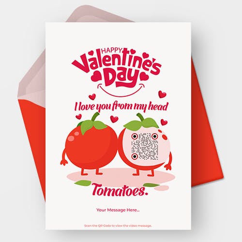 Veggie Love: Quirky Valentines Card